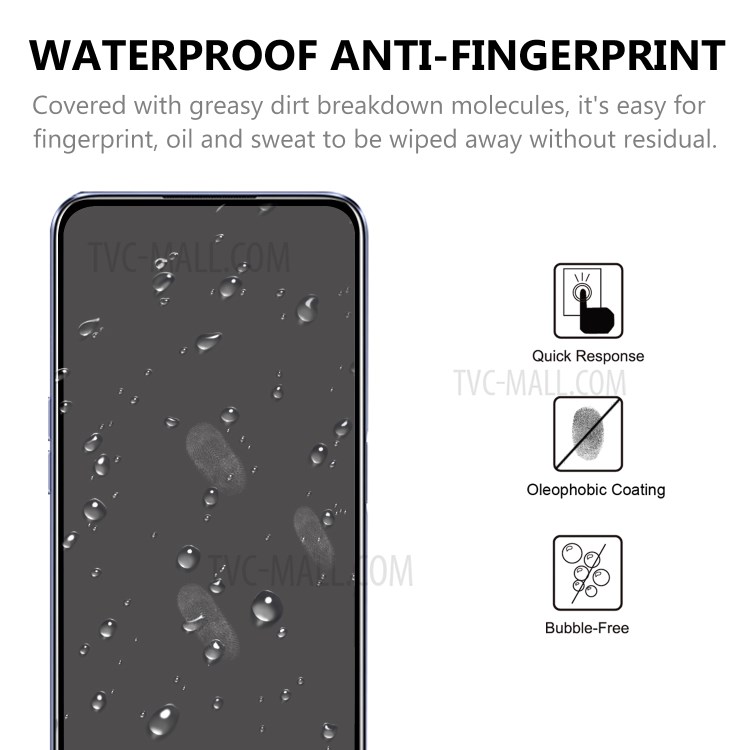 Full Glue Black Edges Tempered Glass Film for Realme 6S Screen Protector-4