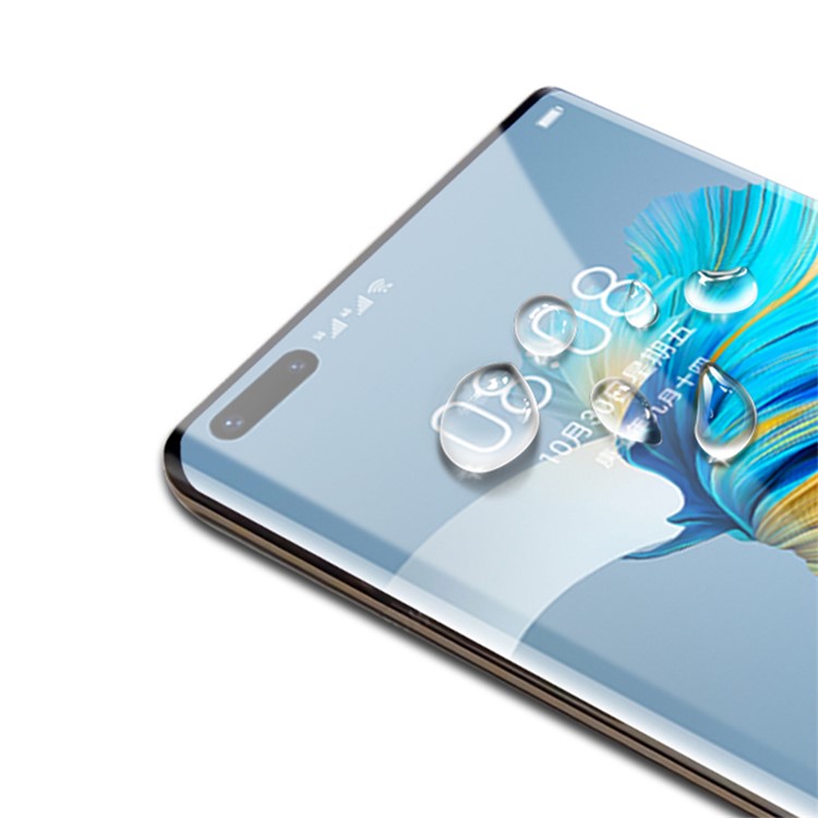 Amorus 3D Gekrümmt Kompletter Abdeckung UV-gehärteter Glasfilm Für Huawei Mate 40 Pro Screen Protector-7