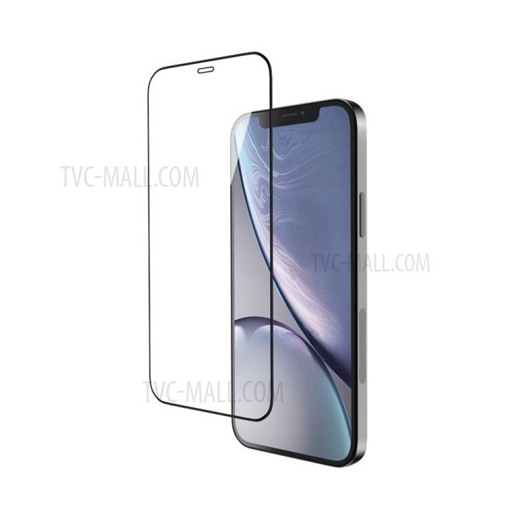 2Pcs/Set LUANKE Full Size Silk Print Full Glue Tempered Glass Screen Guard Film for iPhone 12 Pro / iPhone 12-4