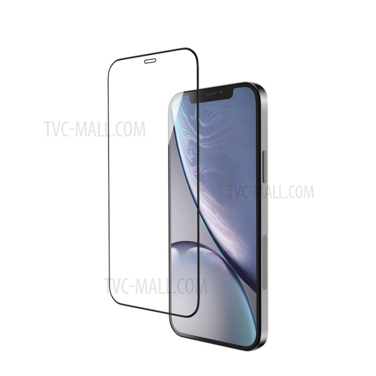 LUANKE Full Size Silk Print Full Glue Tempered Glass Screen Guard Film for iPhone 12 Pro Max-4