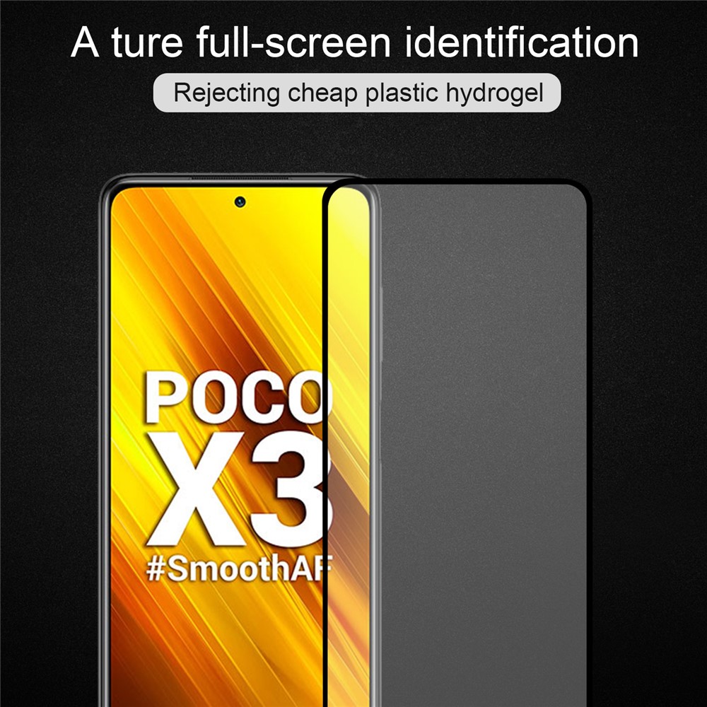 9D Curved Full Screen Tempered Glass Screen Guard Film (Side Glue) for Xiaomi Poco X3 / Poco X3 NFC-5