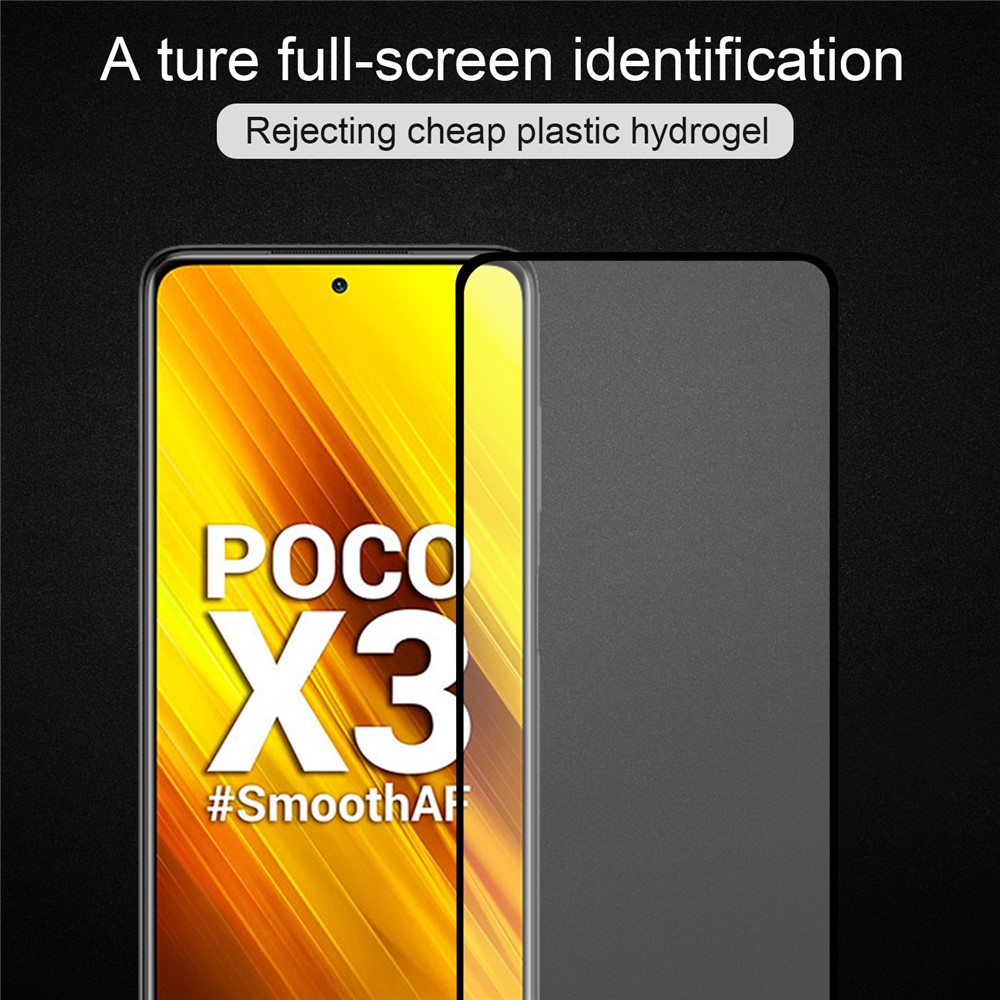 Film De Protège-écran En Verre Trempé En Verre En Plein Écran 9D (colle Latéral) Pour Xiaomi Poco X3 / POCO X3 NFC-5