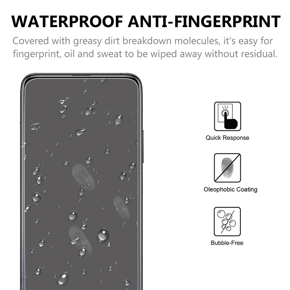 Película Protectora De Pantalla De Cristal Templada De Borde De Arco 2.5D Para Xiaomi MI 10T PRO 5G / MI 10T 5G