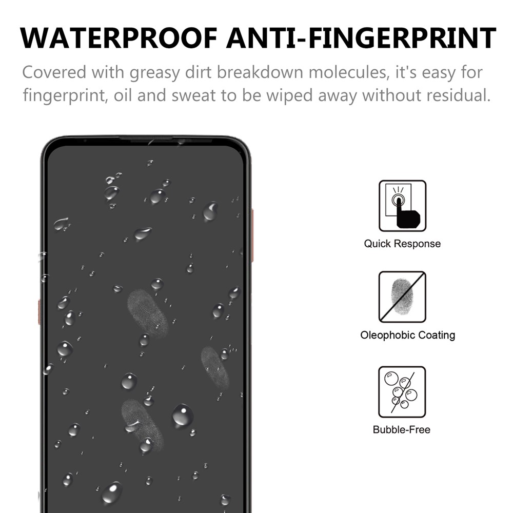 Full Coverage Full Glue Tempered Glass Screen Protector for Motorola Moto G9 Plus-4