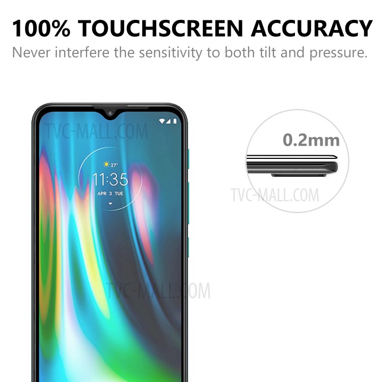 Full Screen Tempered Glass Screen Protective Film (Full Glue) for Motorola Moto G9 (India)-6