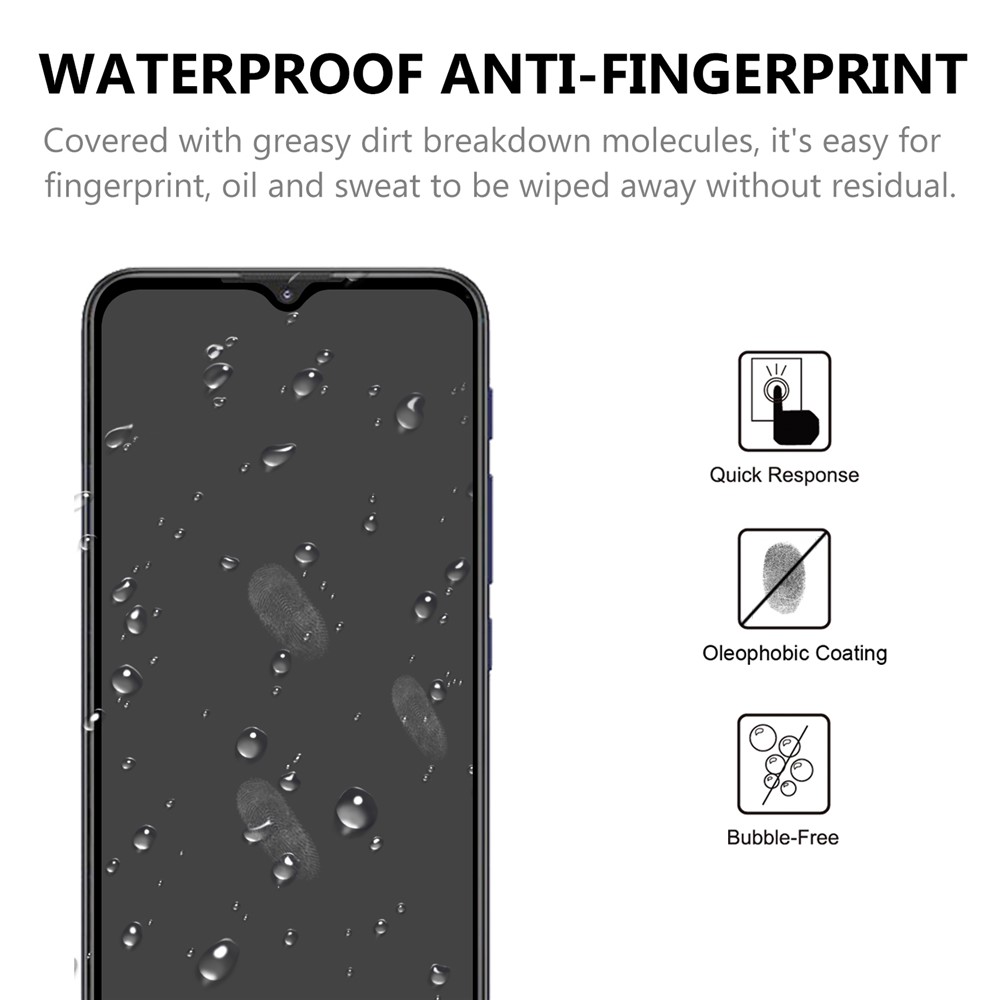 Full Coverage Tempered Glass Screen Guard Film (Full Glue) for Motorola Moto G9 Play-4