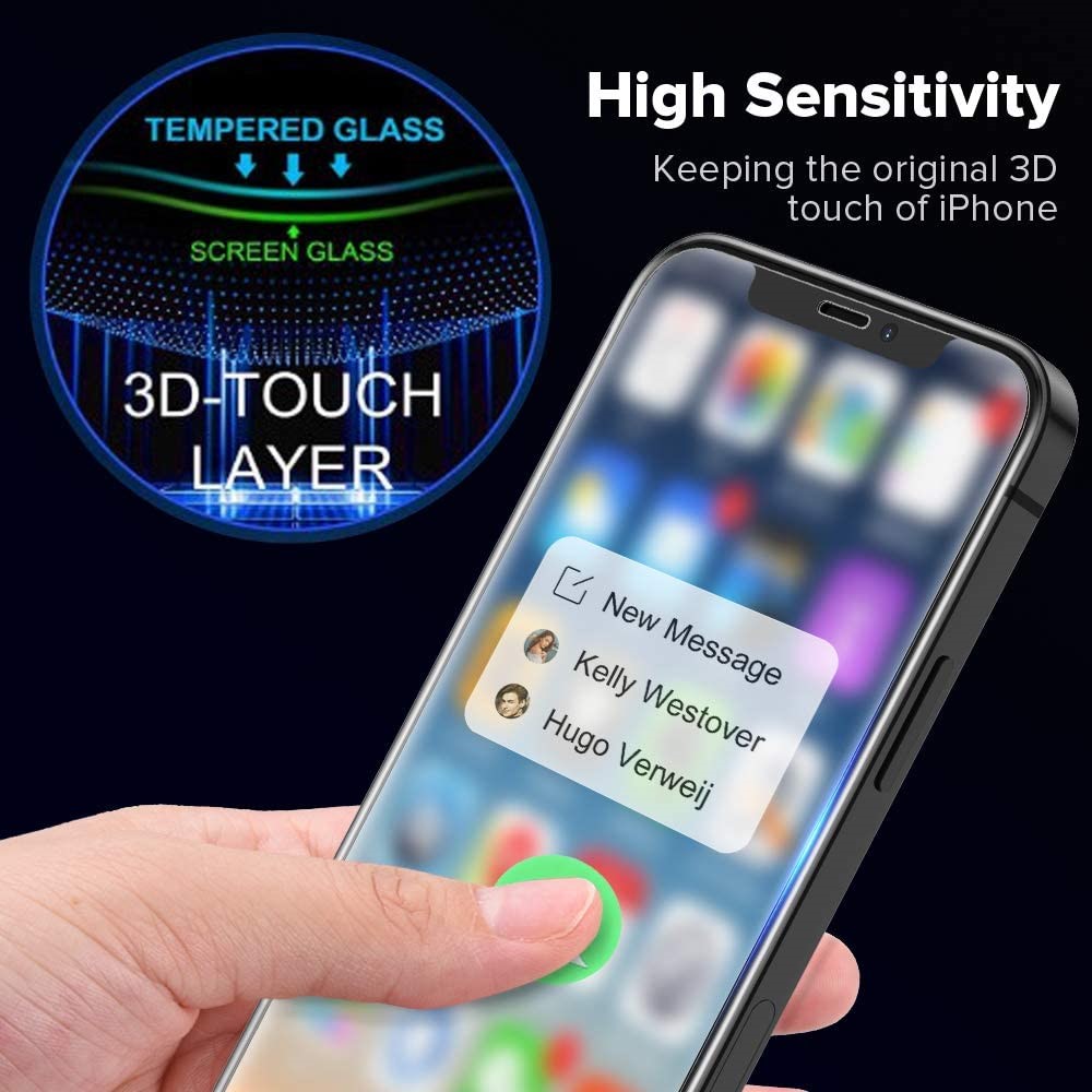 2.5D Arc Edge 9H Tempered Glass Screen Protector with Back Film for iPhone 12 mini-4