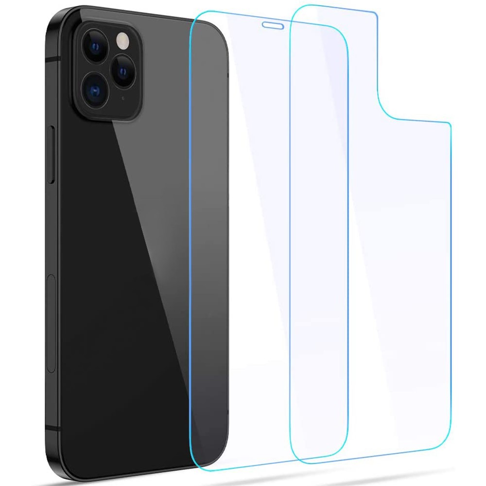 2.5D Arc Edge 9H Tempered Glass Screen Film with Back Film for iPhone 12/12 Pro-1
