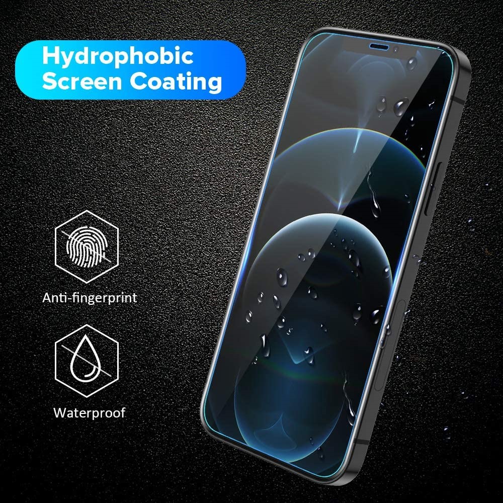 2.5D Arc Edge 9H Tempered Glass Screen Film with Back Film for iPhone 12/12 Pro-5