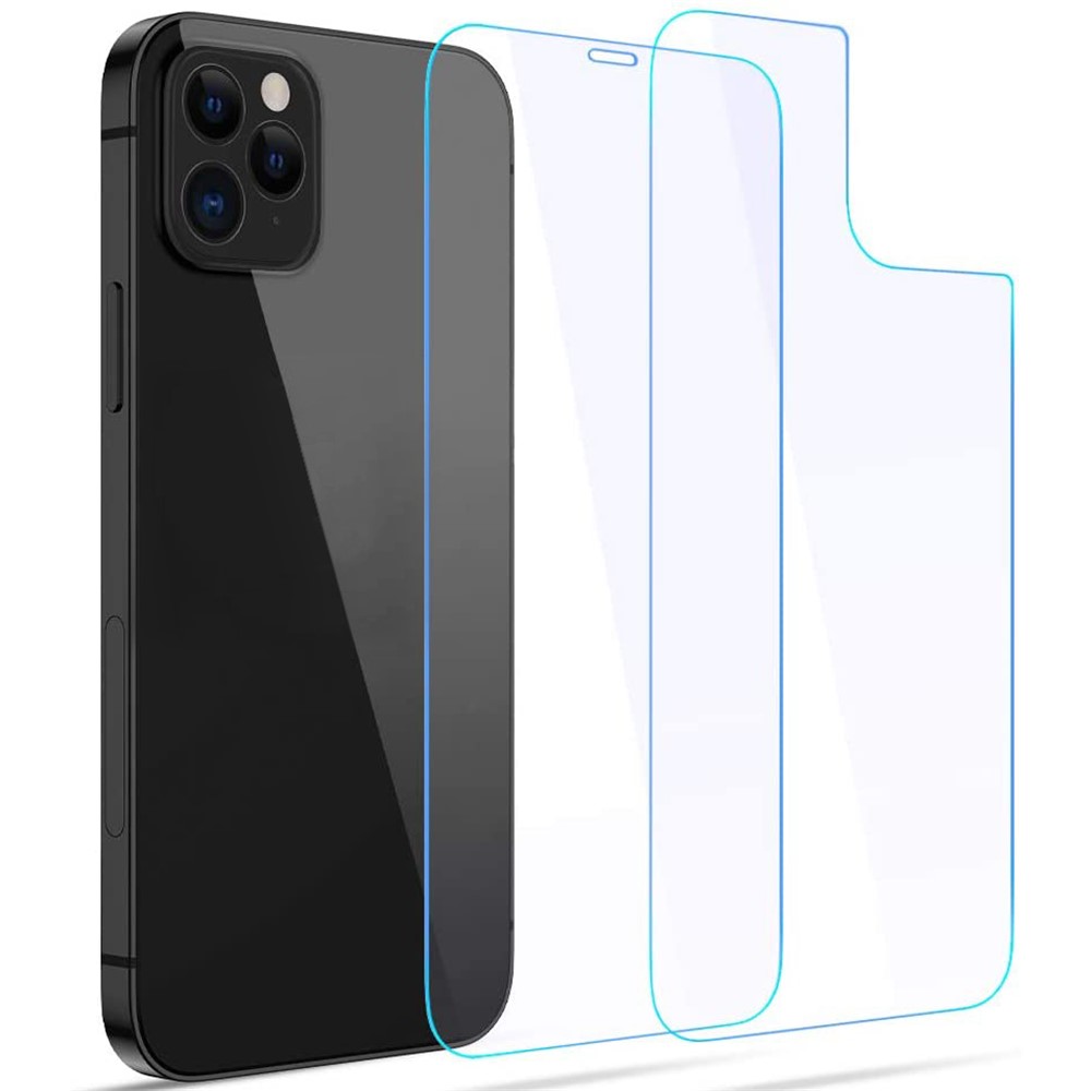 2.5D Arc Edge 9H Tempered Glass Screen Film with Back Film for iPhone 12 Pro Max-1