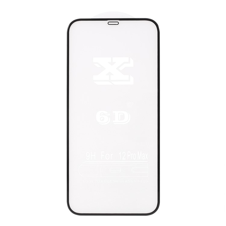 Full Screen 6D Cold Carving Tempered Glass Film (Full Glue) for iPhone 12 Pro Max-1