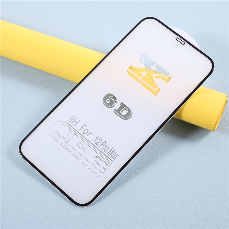 Full Screen 6D Cold Carving Tempered Glass Film (Full Glue) for iPhone 12 Pro Max-2