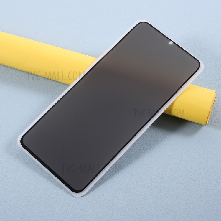 Silk Print Anti-spy Full Screen Tempered Glass Protector (Side Glue) for Samsung Galaxy A42 5G-2