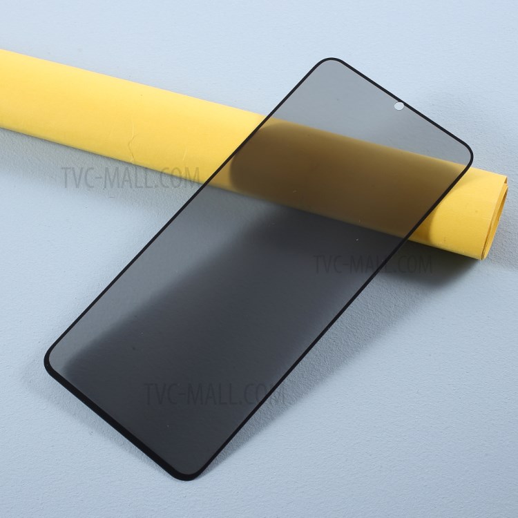 Silk Print Anti-spy Full Screen Tempered Glass Protector (Side Glue) for Samsung Galaxy A42 5G-6