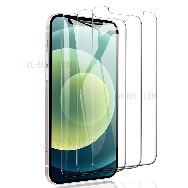 3PCS/Set 0.3mm Arc Edge Tempered Glass Film for iPhone 12 Pro Max Screen Protector-1