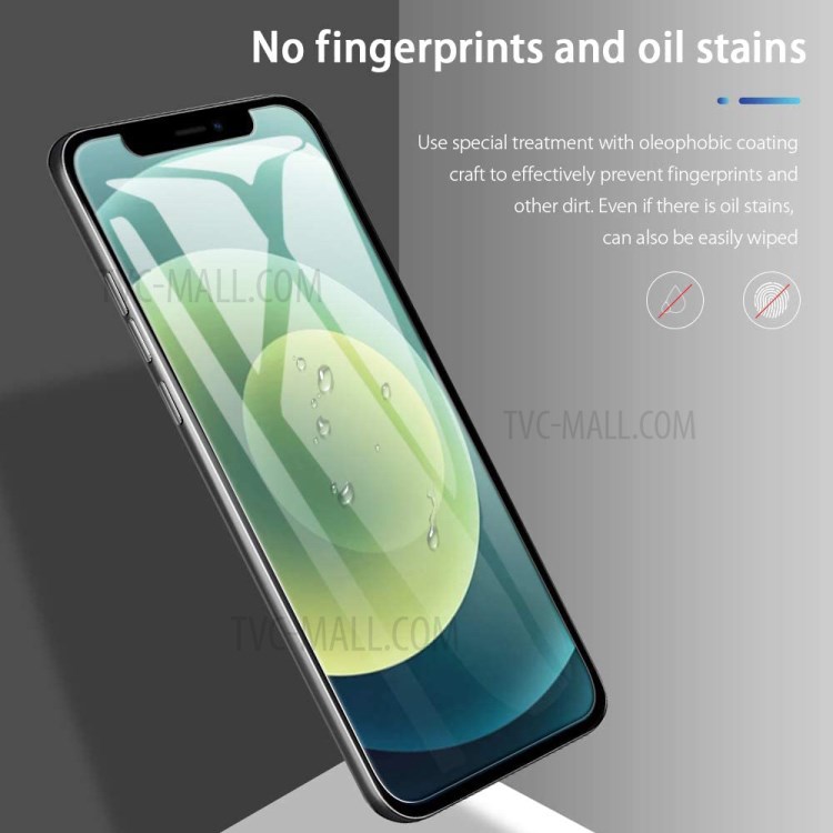 3PCS/Set 0.3mm Arc Edge Tempered Glass Film for iPhone 12 Pro Max Screen Protector-6