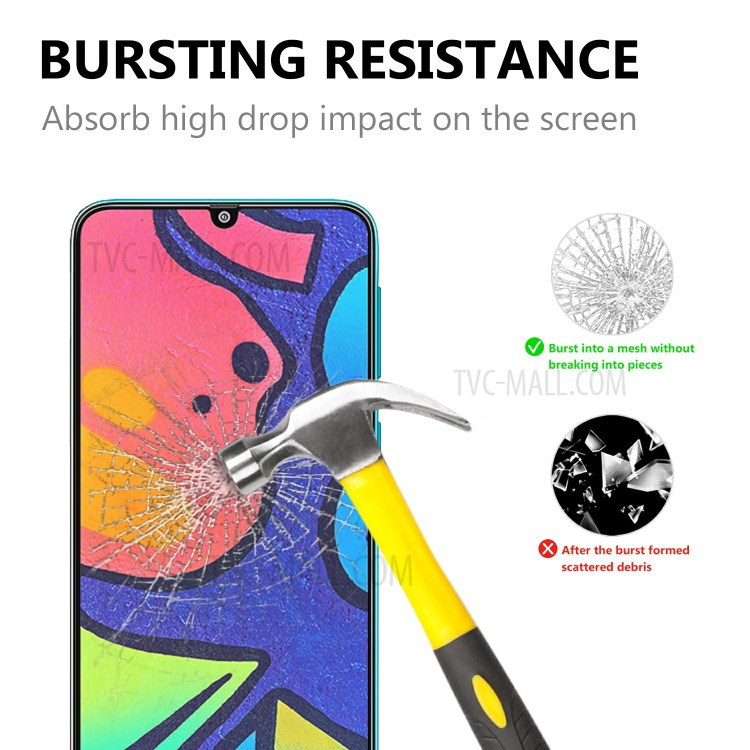 Complete Cover Full Glue Black Edges Tempered Glass Film for Samsung Galaxy F41 Screen Protector-2