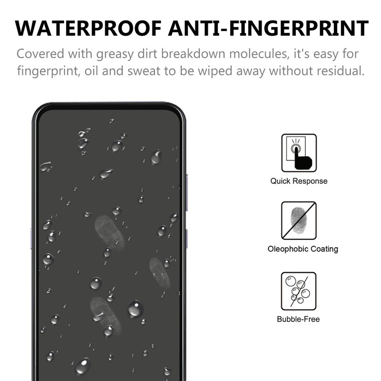 Full Glue Black Edges Tempered Glass Film for Nokia 3.4 Screen Protector-4