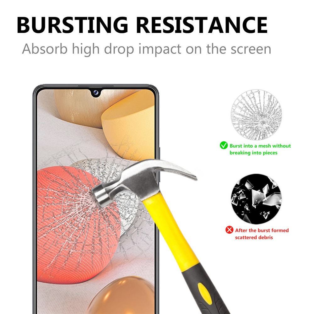 For Samsung Galaxy A42 5G Full Glue Full Cover Tempered Glass Screen Protector with Black Edges-3