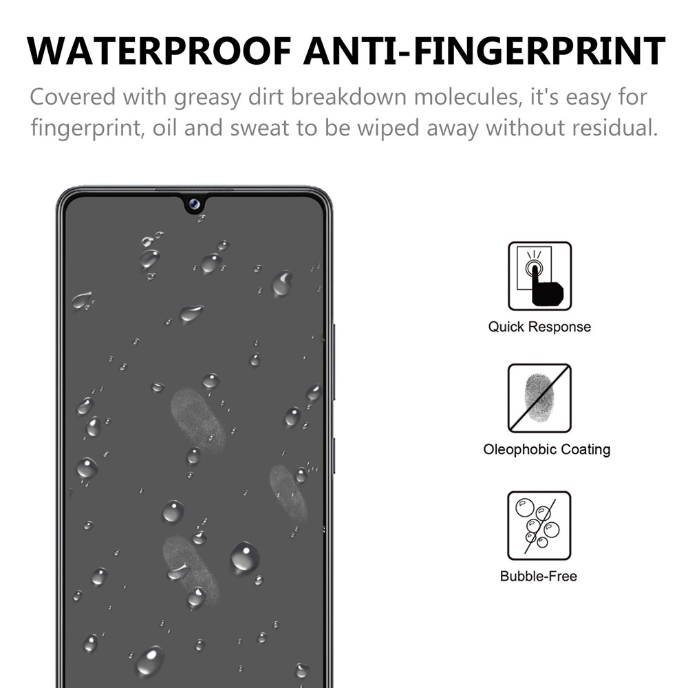 For Samsung Galaxy A42 5G Full Glue Full Cover Tempered Glass Screen Protector with Black Edges-5