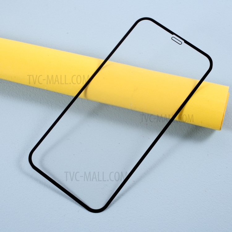 5D Full Covering Full Glue for iPhone 12 mini Cold Carving Silk Printing Tempered Glass Screen Protector-2