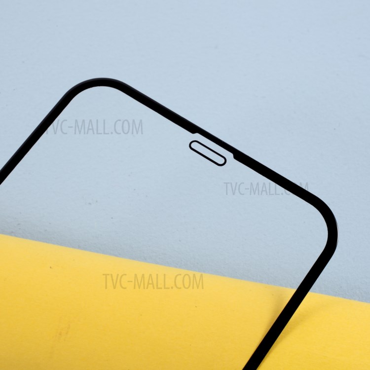 5D Full Covering Full Glue for iPhone 12 mini Cold Carving Silk Printing Tempered Glass Screen Protector-3