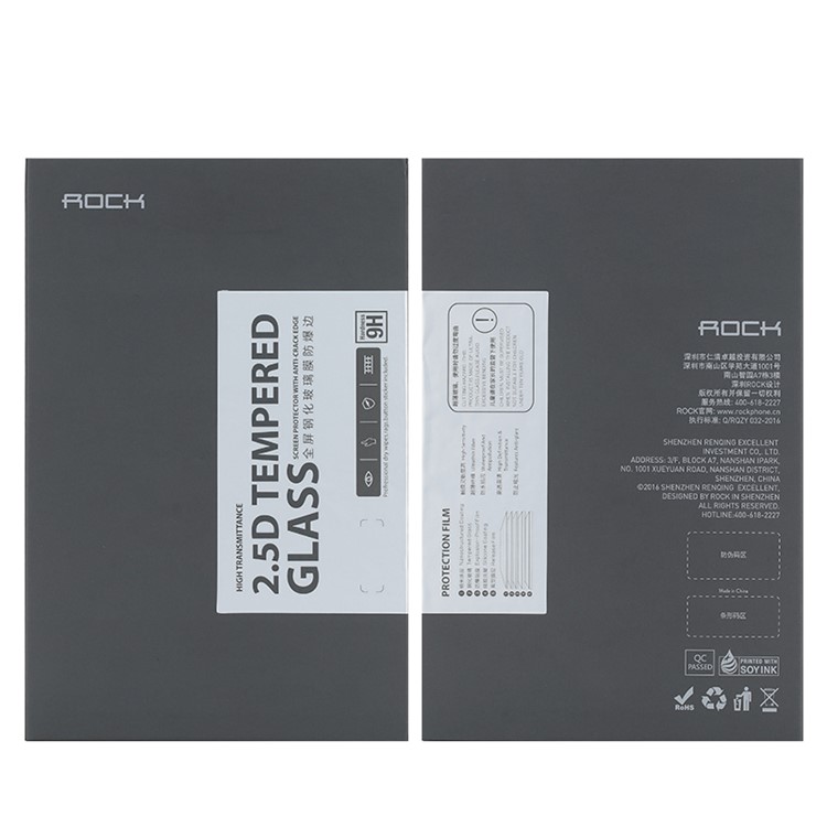 ROCK 2.5D Arc Edge Tempered Glass Protector Film for iPhone 6s Plus / 6 Plus Full Coverage - Black-11
