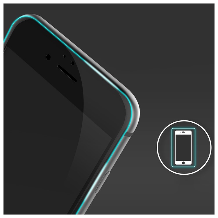 ROCK 2.5D Arc Edge Tempered Glass Protector Film for iPhone 6s Plus / 6 Plus Full Coverage - Black-2