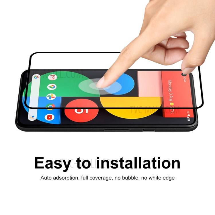 5 Unids / Set Enkay Hat-Prince Ultra Clear Full Glue 0.26mm 9h 2.5D Protector De Pantalla De Vidrio Templado De Pantalla Completa Para Google Pixel 5-6