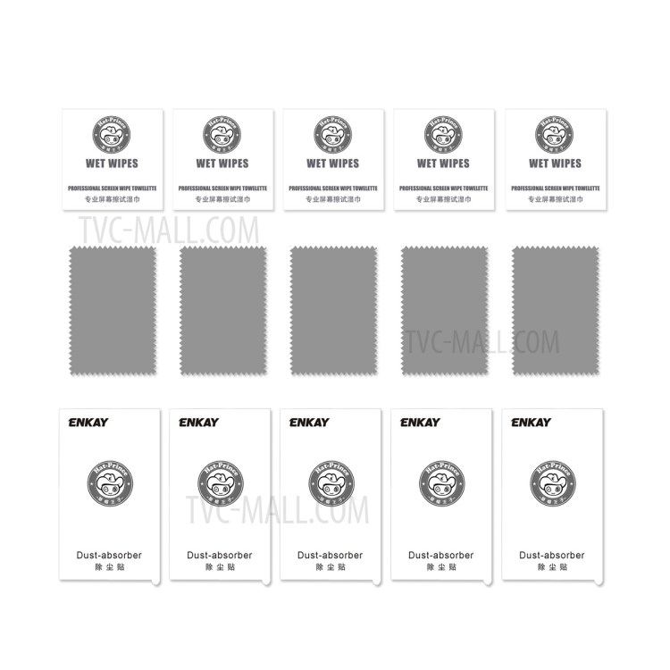 5 Unids / Set Enkay Hat-Prince Ultra Clear Full Glue 0.26mm 9h 2.5D Protector De Pantalla De Vidrio Templado De Pantalla Completa Para Google Pixel 5-9