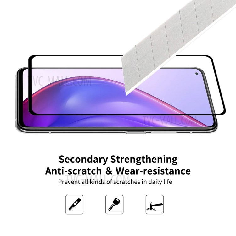 5 Teile / Satz Enkay Hat-Prince 0.26mm 9h 2.5D Vollbild Vollkleber Ultra Klargerechnet Glasplatte Für Xiaomi MI 10T 5G / MI 10T PRO 5G / MI 10T Lite 5g-5