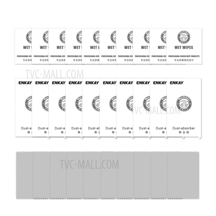 10 Teile / Satz ENKAY HAT-Prince 0.26mm 9h 2.5d Komplettes Abdeckung Gehärtetem Glas Vollkleber-Display-Film Für Xiaomi Mi 10T 5G / MI 10T PRO 5G / MI 10T Lite 5g-9
