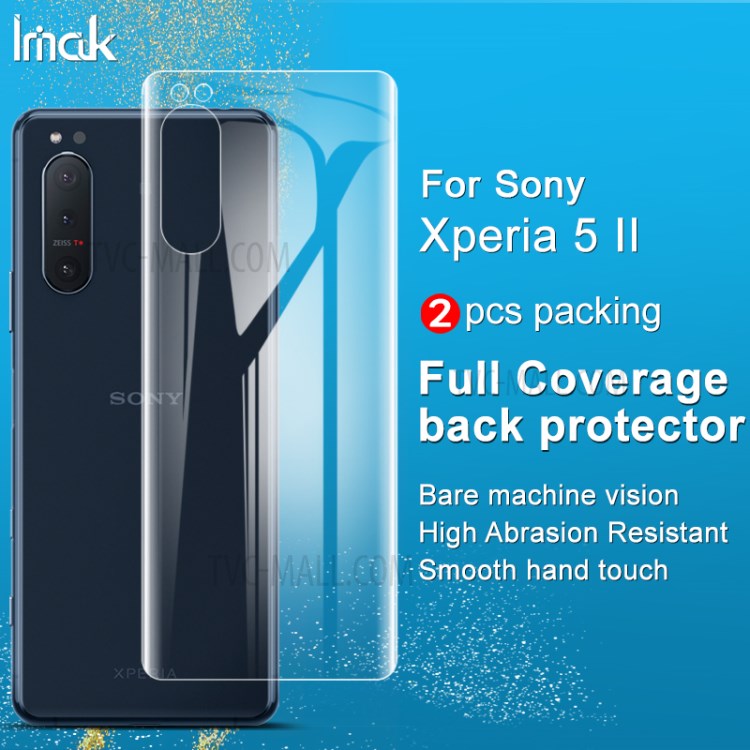 IMAK 2 PCS / Set Hydrogel Filme III Cobertura Completa Filmes Protetores De Volta Para Sony Xperia 5 II-6