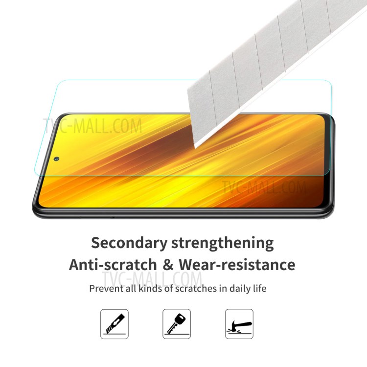 Enkay 10PCS / SET 9H 2.5D 0.26mm Protetores De Tela De Vidro Temperado Para Xiaomi Poco X3 / Poco X3 Nfc.-5