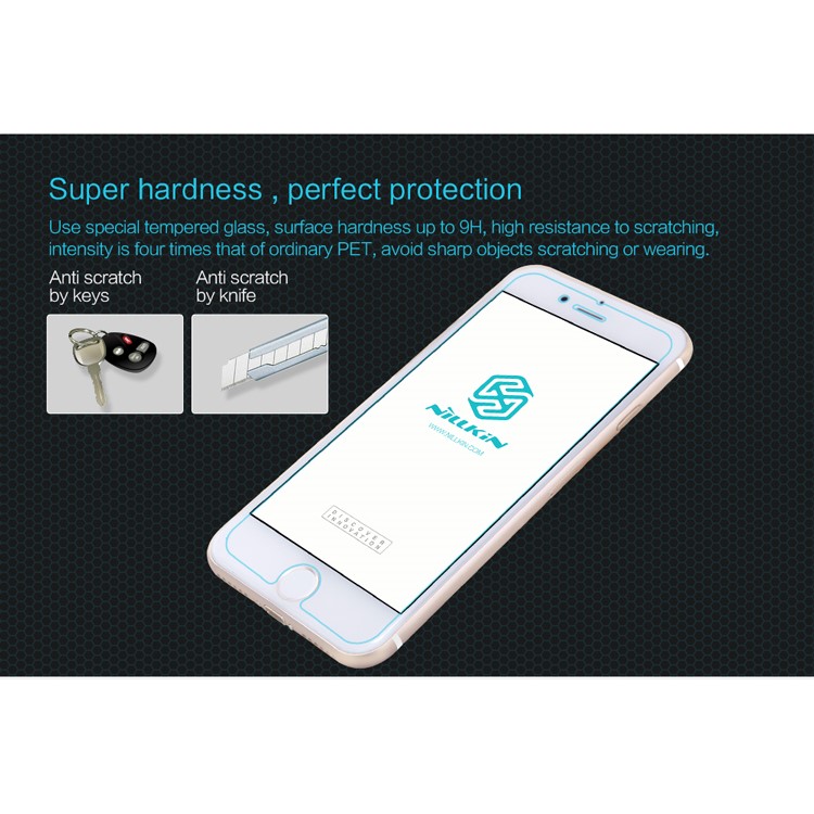 Nillkin Amazing H Per Iphone SE (2020)/SE (2022)/8/7 4,7 Pollici Protettore a Schermo di Vetro Temperato Guardia 9H 0,33 mm Surface Anti-scratch