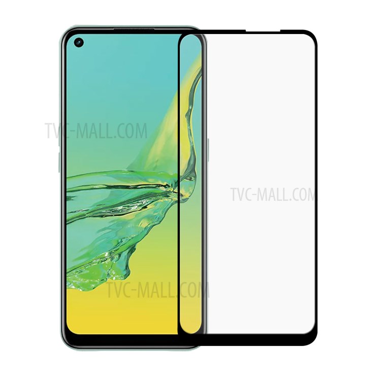 Komplette Abdeckung Vollkleber Black Rande Tempered Glasics Screen Film Für OPPO A32 (2020)-7