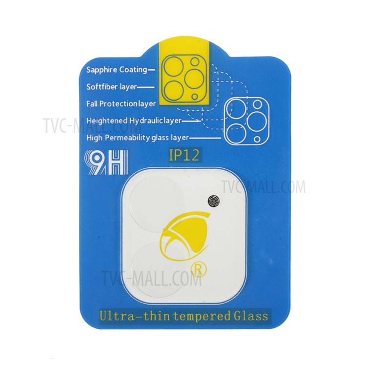 RURIHAI 0.3mm 3D Anti-dust Full Coverage Tempered Glass Camera Lens Film for iPhone 12-2