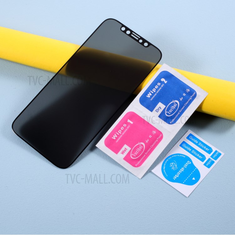 10Pcs/Set RURIHAI 0.26mm 360° Anti-peep Full Screen Tempered Glass Film (Full Glue) for iPhone 12 / 12 Pro-4
