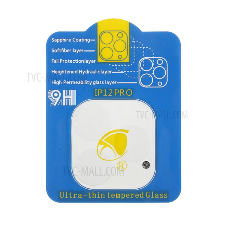 RURIHAI 0.3mm 3D Full Coverage Dust-proof Tempered Glass Camera Lens Film for iPhone 12 Pro-2