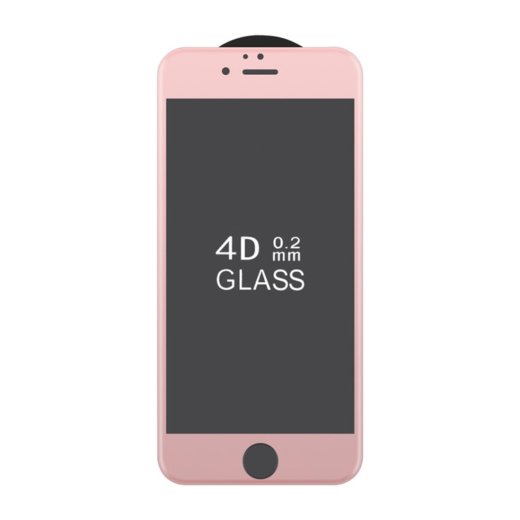 Für iPhone 6s Plus / 6 Plus 0,2 mm 4D Seidendruck Gehärtetem Glas Schutz FilmFull Größe - Aufgang Gold-2