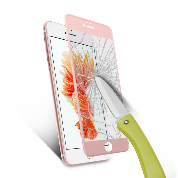 Für iPhone 6s Plus / 6 Plus 0,2 mm 4D Seidendruck Gehärtetem Glas Schutz FilmFull Größe - Aufgang Gold-5