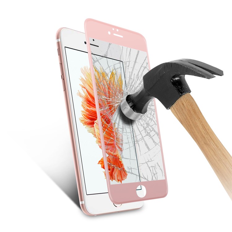 Für iPhone 6s Plus / 6 Plus 0,2 mm 4D Seidendruck Gehärtetem Glas Schutz FilmFull Größe - Aufgang Gold-6