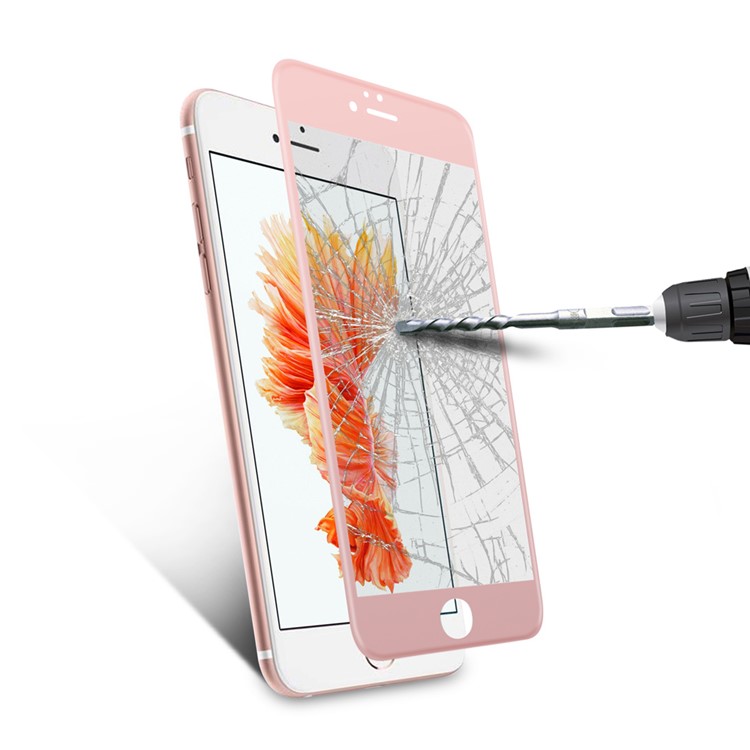 Für iPhone 6s Plus / 6 Plus 0,2 mm 4D Seidendruck Gehärtetem Glas Schutz FilmFull Größe - Aufgang Gold-7