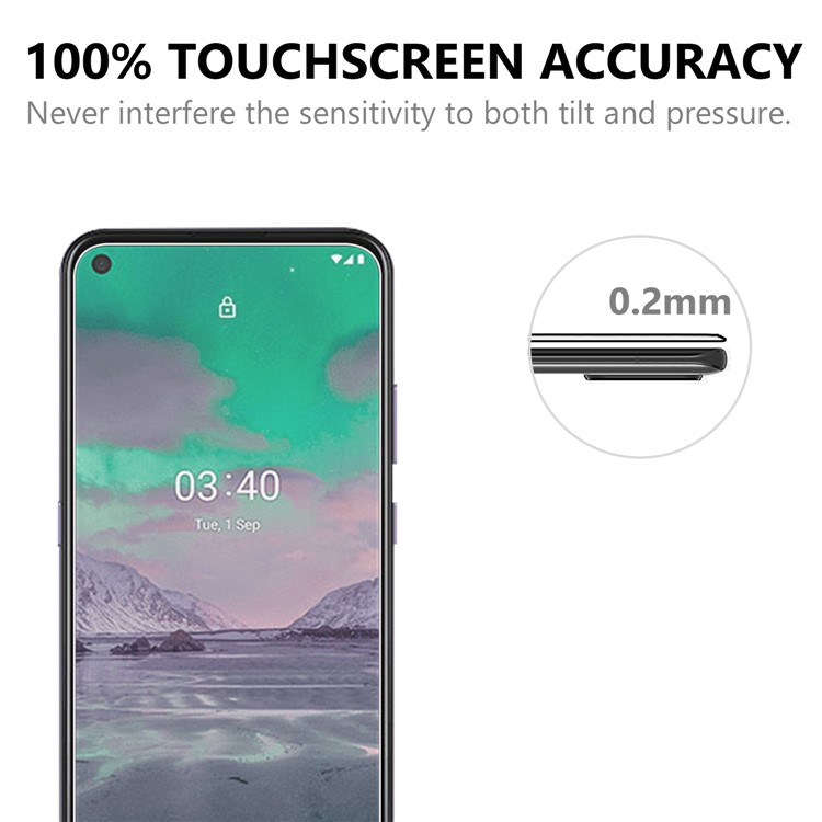2.5D Arc Edge Good Quality for Nokia 3.4 Tempered Glass Film Screen Protector-6