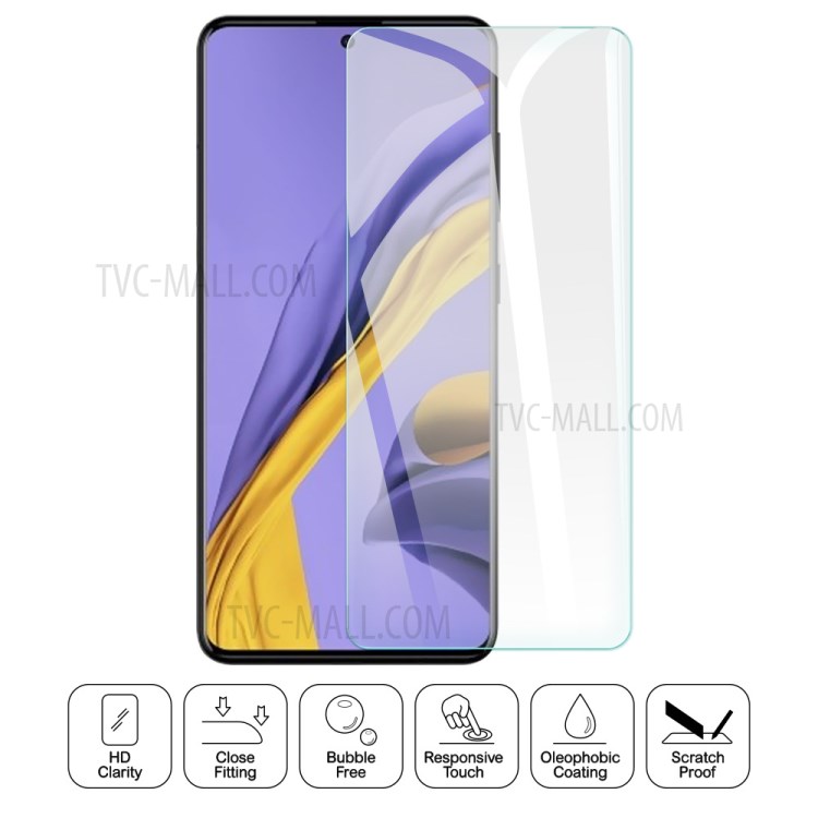 LUANKE Ultra Clear Full Glue Tempered Glass Screen Film for Samsung Galaxy A71 SM-A715-5