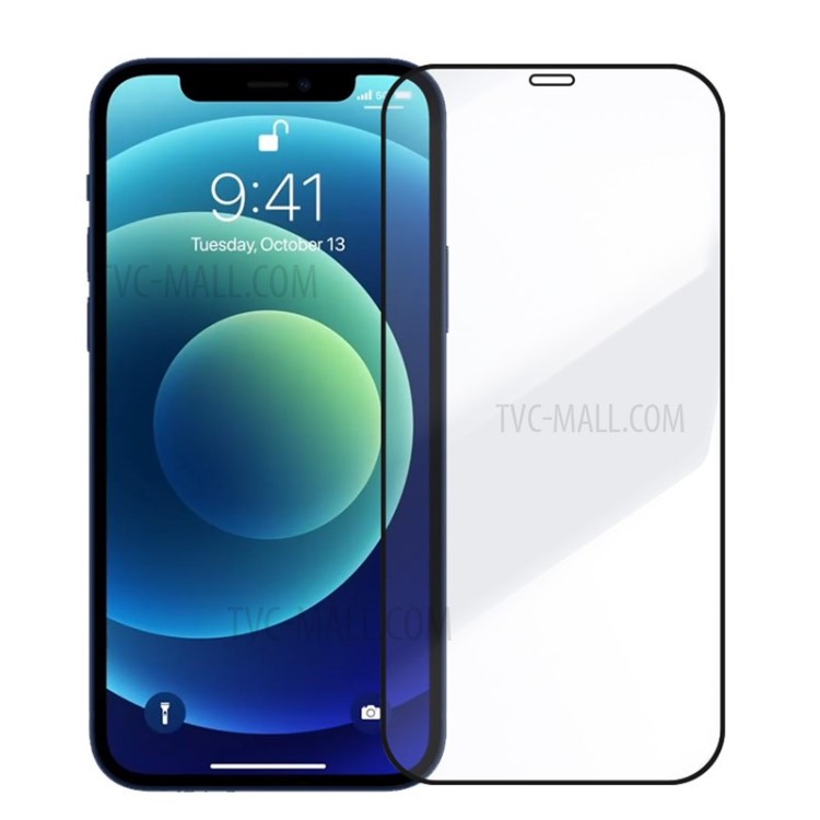 LUANKE Full Glue Full Coverage Silk Printing Tempered Glass Screen Protective Film for iPhone 12 Pro Max-2