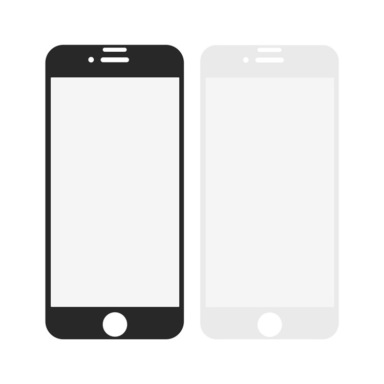 Komplette Abdeckung Siebdruck Schutzglas 0,3mm Für IPhone 8 Plus / 7 Plus - Schwarz-9