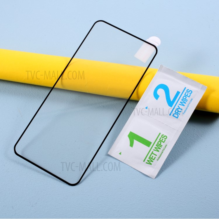 Full Coverage Screen Shield (Full Glue) for Xiaomi Poco X3 NFC Silk Printing Tempered Glass Protector-6