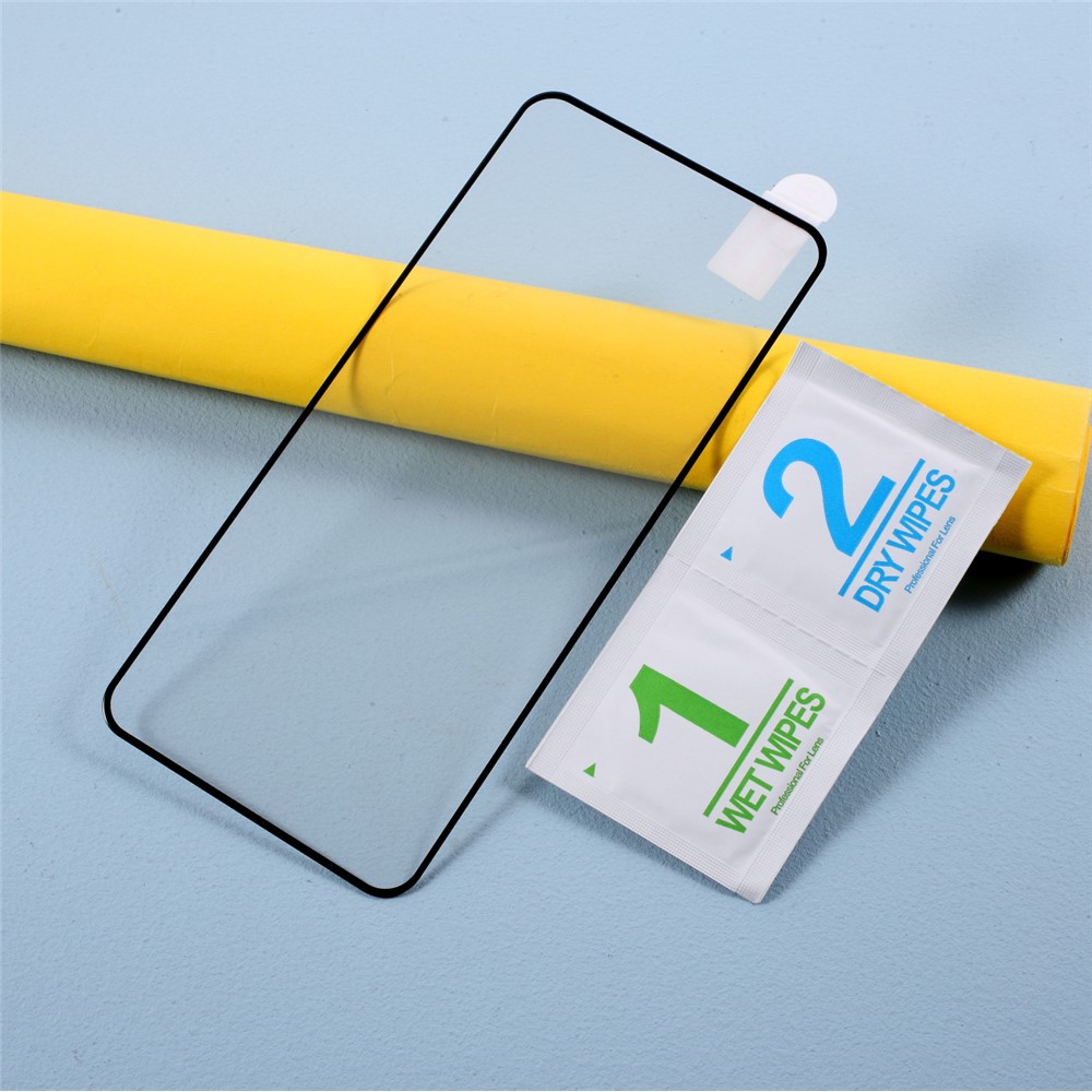 Full Coverage Screen Shield for Xiaomi Poco X3 Silk Printing Tempered Glass Protector (Full Glue)-6