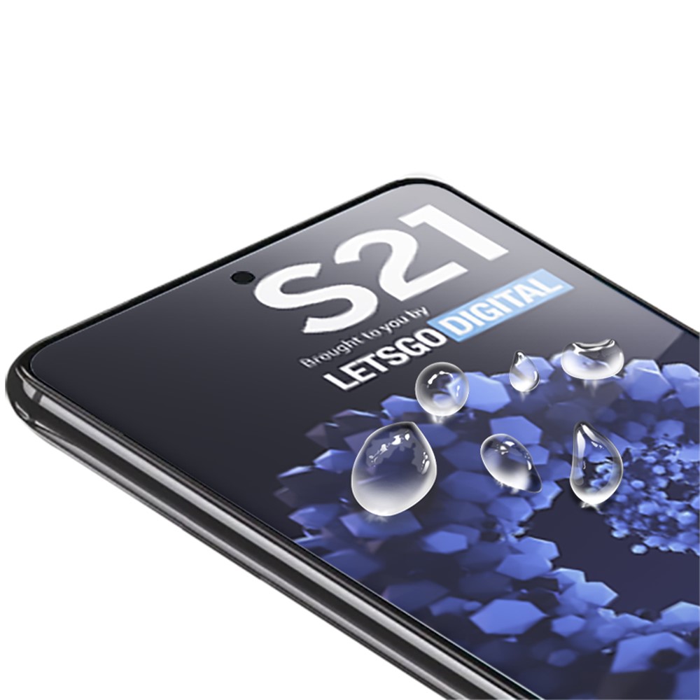 MOCOCOO Seidedruck HD Gehärtetem Glas Vollkleber Volle Abdeckung Screen Protector Film Für Samsung Galaxy S21 - Schwarz-6